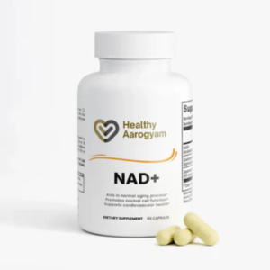 Healthy Aarogyam NAD+ - 60 Capsules for Normal Aging & Cardiovascular Health - Natural Vitamin Supplement for Daily Intake